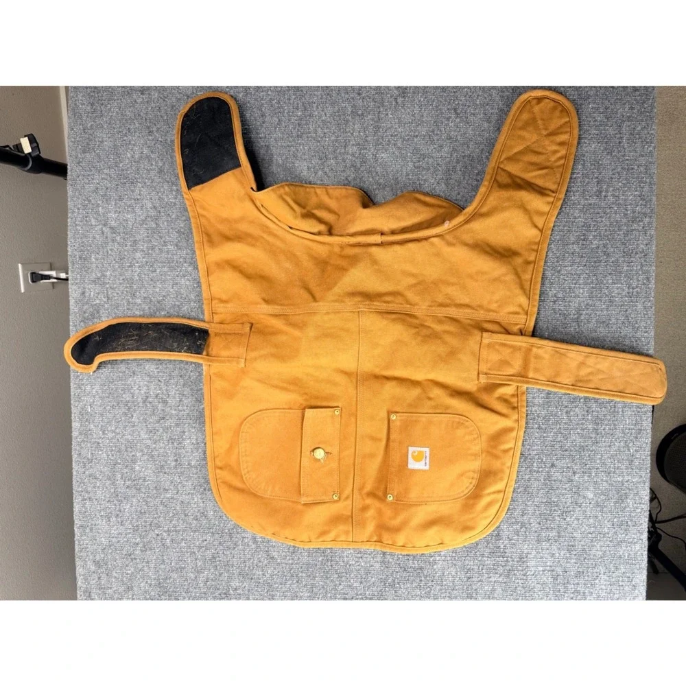 Carhartt Dog Chore Coat Large Brown Duck Canvas Insulated Pet Jacket PX0340